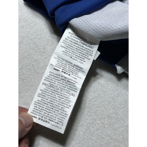 NWT INDIANAPOLIS COLTS Mens Polo Shirt Size XL - Small Snag On Back - Picture 9 of 11